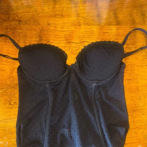 Corset Etam Noir Et Violet Taille 38 Bonnet B - Neuf Sans étiquettes - Armature